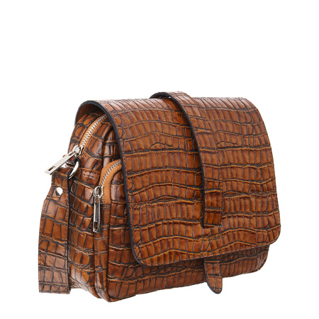 Listonoszka skórzana Canaletto z krokodylim wzorem - elegancja i styl