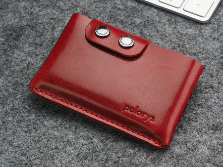 Portfel HOBBY wykonany ze skory Nomad czerwony