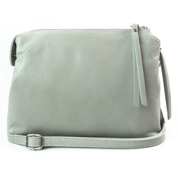 Listonoszka Vera Pelle Trzy komory pojemna szara  VP3K3G