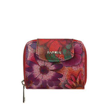 Portfel damski BajuBaj z naturalnej skóry - elegancja w kolorze czerwonym