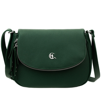 Torebka skórzana Canaletto – elegancka listonoszka w zielonym kolorze