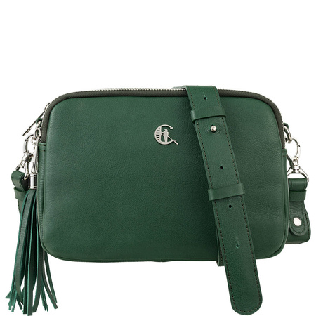 Listonoszka Canaletto ze skóry naturalnej - elegancja w zieleni