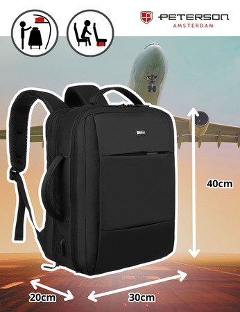 Plecak biznesowy podróżny Peterson - elegancja i funkcjonalność w jednym