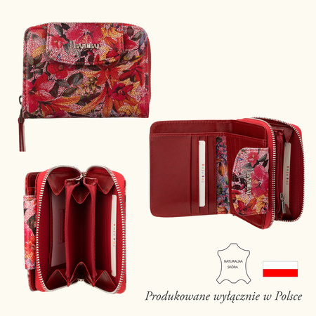 Portfel damski BajuBaj – luksusowa skóra i elegancja w czerwieni