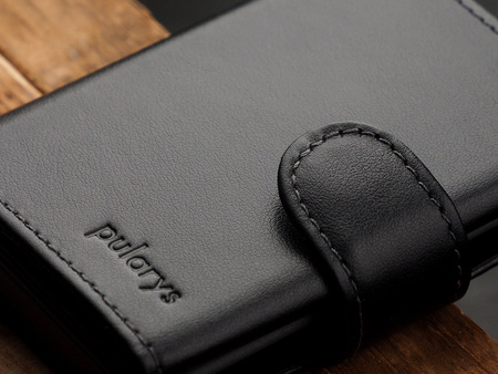 Portfel SOHO wykonany z delikatnej, ekskluzywnej skóry Italia czarny