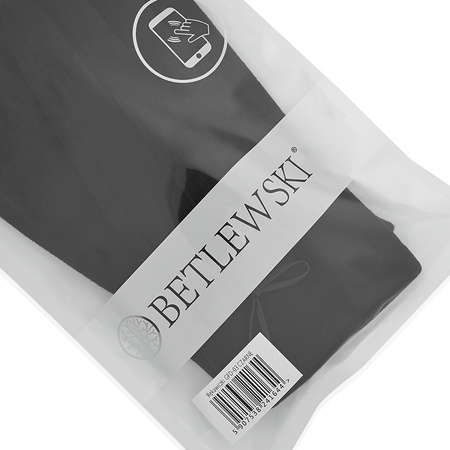 Rękawiczki damskie z kokardką VELVET czarny