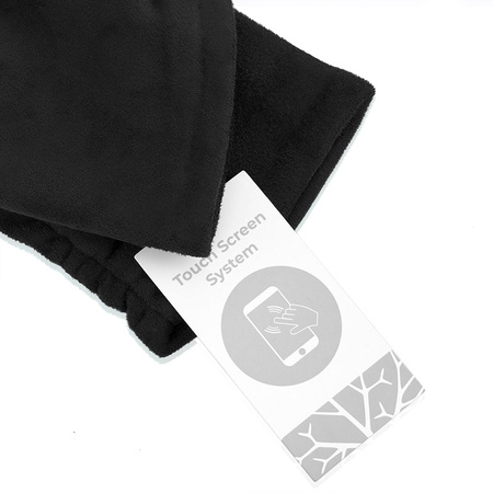 Damskie rękawiczki SUEDE czarny