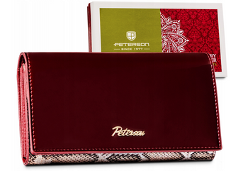 Duży portfel damski na zatrzask — Peterson