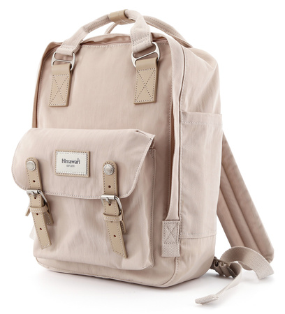 Plecak beżowy z kieszenią na laptopa - stylowy Himawari