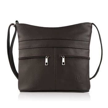 Torebka damska skórzana brązowa Paolo Peruzzi Z-53-BR