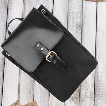 Plecak damski czarny may retro modny Paolo Peruzzi SI-04-BL