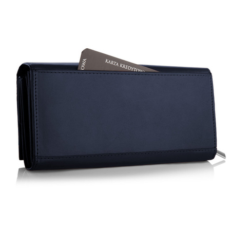 Portfel damski BASIC granatowy