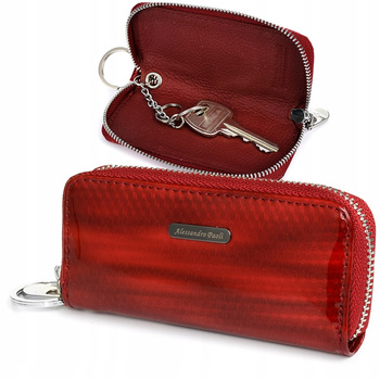 Etui na klucze skórzane romby Alessandro