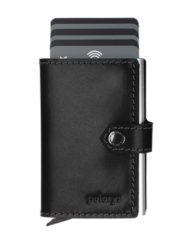 Portfel EASY WALLET wykonany z garbowanej skóry Nomad czarny