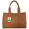 Torba skórzana XL na ramię - Włoska elegancja Camel VPA78C