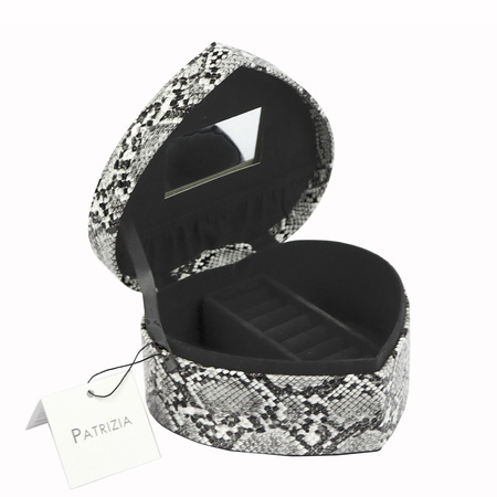 Kuferek Elegancki PATRIZIA BEAUTY-H2 w Kolorze Popielowym