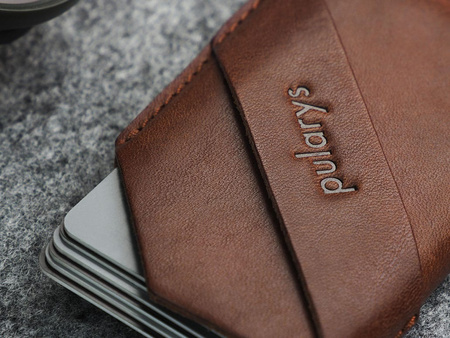 Portfel NAMIB wykonany z roślinnie garbowanej skóry Nomad brązowy