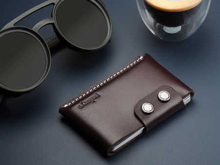 Portfel HOBBY wykonany ze skóry Italia brązowy