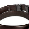 Skórzany pasek męski ELITE ciemny-braz 105-cm
