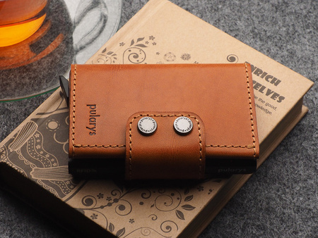 Portfel DOPPIO wykonany ze skóry Nomad koniak