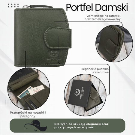 Portfel damski skórzany maa portmonetka RFID Paolo Peruzii AL-24-GB