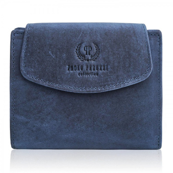 Elegancki skórzany portfel damski RFID Paolo Peruzzi T-12-DB