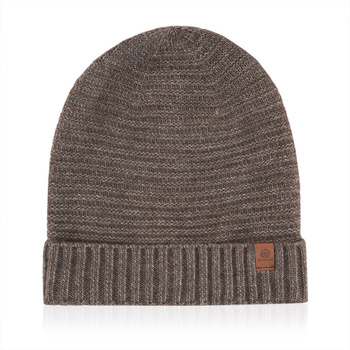 Czapka damska beanie WINTER brazowy