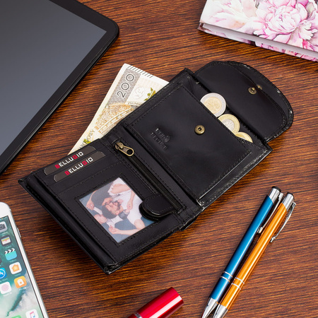 Portfel damski mały Bellugio - czarny