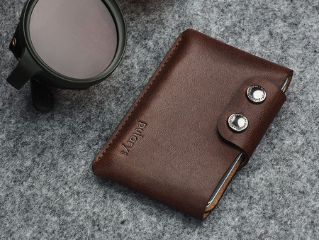 Portfel HOBBY wykonany ze skory Nomad brązowy