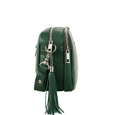 Listonoszka Canaletto ze skóry naturalnej - elegancja w zieleni