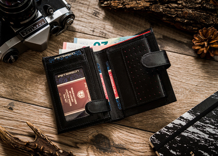 Portfel męski skórzany z RFID - Elegancja i bezpieczeństwo na co dzień