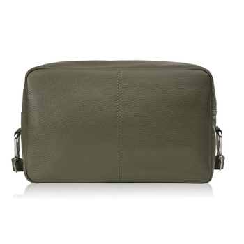 Torebka damska skórzana na ramię zielona pojemna Paolo Peruzzi E-30-GRE