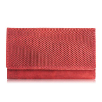 Stylowy portfel damski skórzany w czerwonym vintage Paolo Peruzzi T-113-HRD