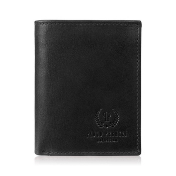 Portfel skórzany męski czarny klasyczny Paolo Peruzzi AY-09-BL