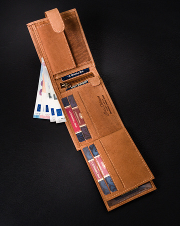 Portfel poziomy RFID Protect - Klasyka skórzana od Peterson