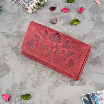 Portfel damski skórzany duy vintage Paolo Peruzzi T-05-RD