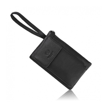 Saszetka męska skórzana do ręki czarna Paolo Peruzzi T-90-BL