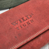 Portfel damski skóra nubuk Wild Tiger - czerwony