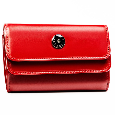 Portfel damski elegancki czerwony - Peterson z miejscem na monety
