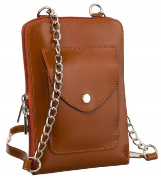 Mini torebka damska ze skóry naturalnej