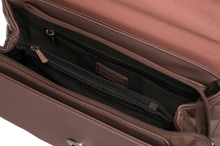 Listonoszka damska David Jones w kolorze dusty pink z kieszeniami