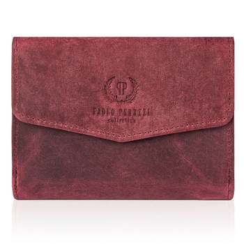 Portfel damski vintage skórzany Paolo Peruzzi T-35-CHR