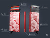 Etui na karty kredytowe RFID ZEN "POPPIES"