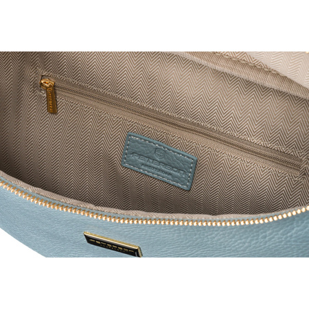 Saszetka damska crossbody z eko skóry w niebieskim kolorze Peterson