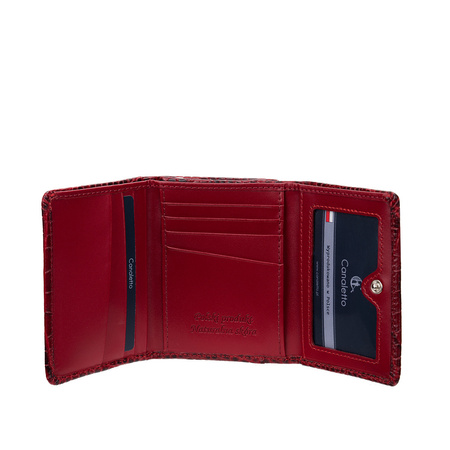 Portfel damski Canaletto – elegancja z krokodylim wzorem i RFID