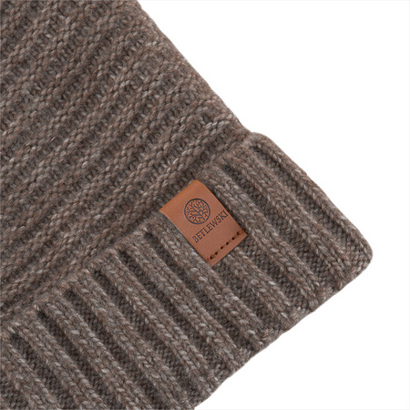 Czapka damska beanie WINTER brazowy