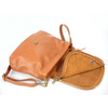 Torebka skórzana listonoszka A5 Vera Pelle camel VP1017C