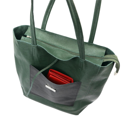 Torebka skórzana MiaMore 01-060 DOLLARO