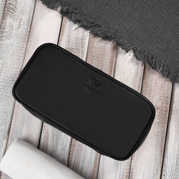 Kosmetyczka podróna skórzana czarna Paolo Peruzzi AY-12-BL