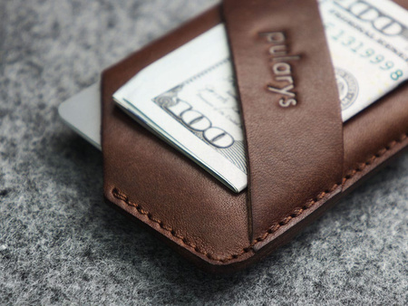 Portfel NAMIB wykonany z roślinnie garbowanej skóry Nomad brązowy